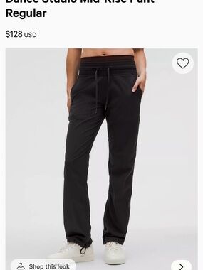 lululemon dance studio mid-rise pant regular